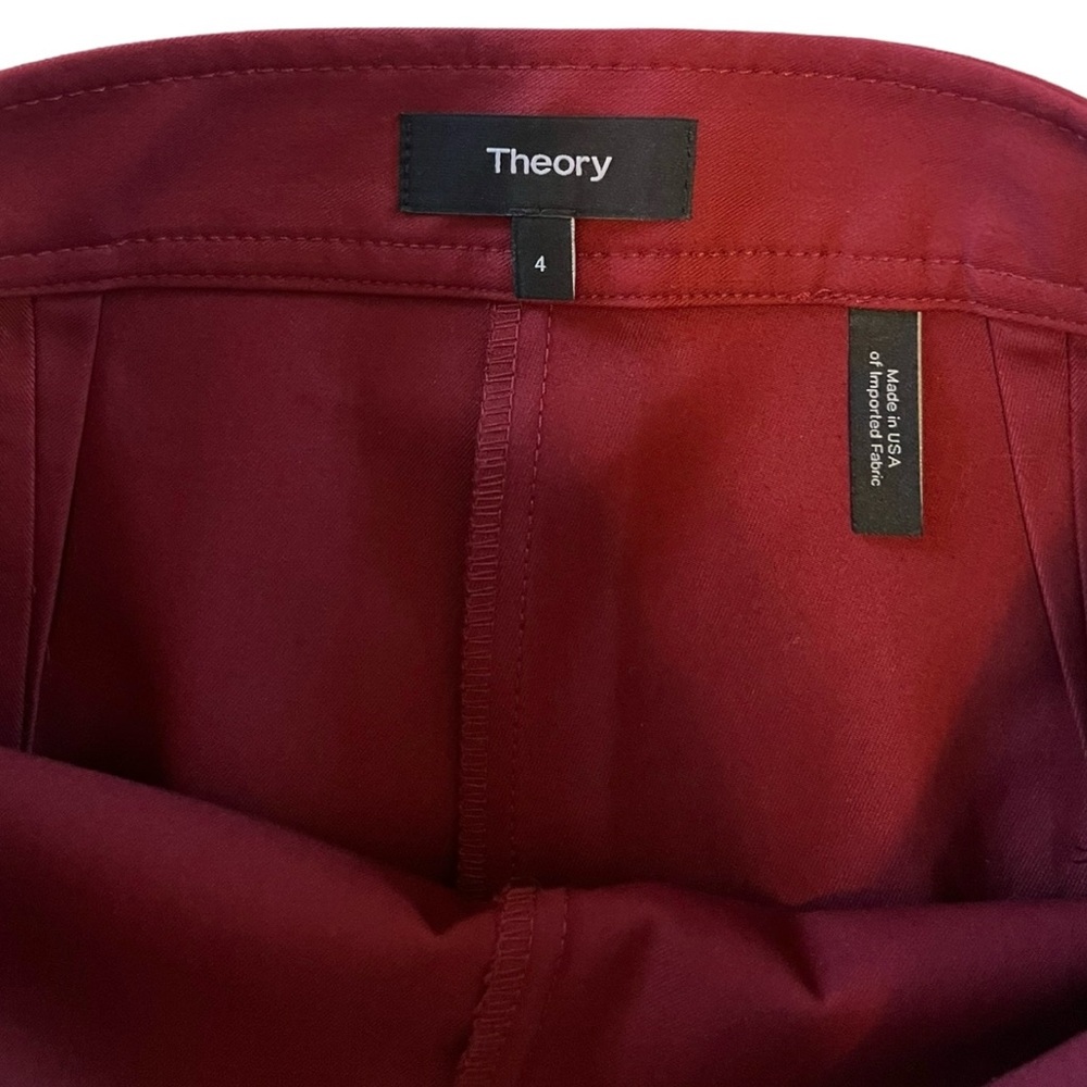 Theory Bimsa Deep Raspberry Approach Pants - Picture 7 of 7